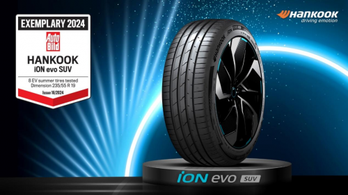 韩泰iON evo SUV轮胎获得《Auto Bild》典范评级