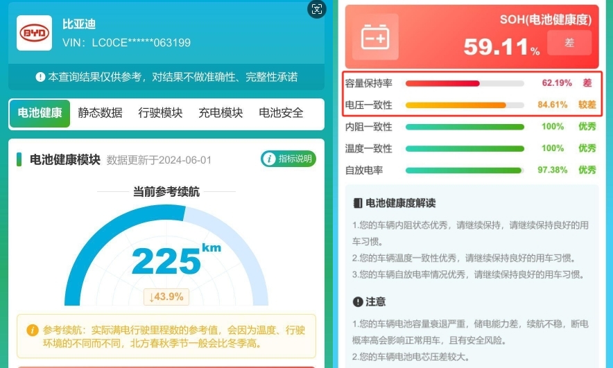 新能源电池健康度怎么查？新能源电池怎么看衰减情况？(图3)