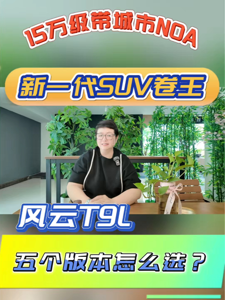 15万级即配备城市NOA，插混SUV的新卷王👍#风云T9L 五个版本怎么选？