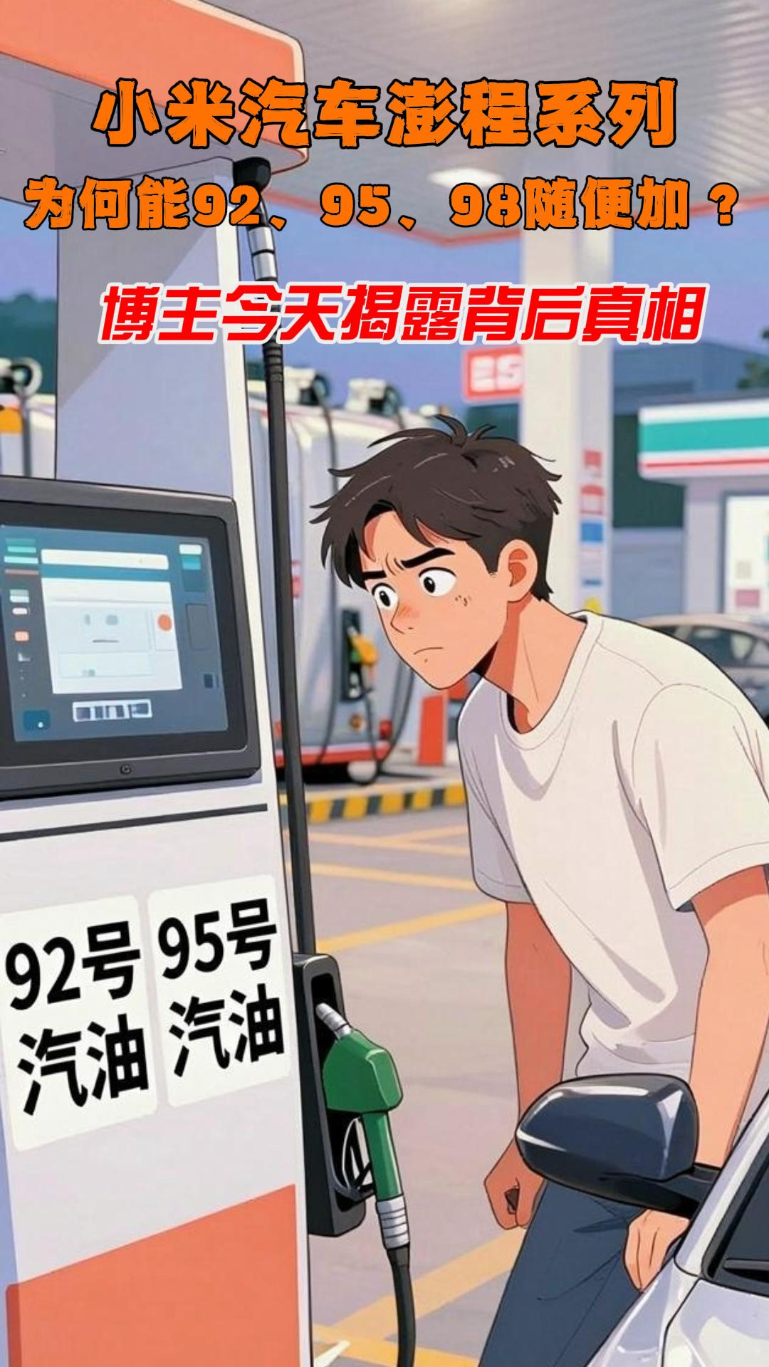 小米汽车澎程系列为何能92、95、98随便加？